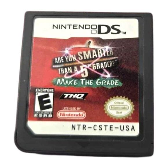Are You Smarter Than a 5th Grader Nintendo DS 3DS (Cartridge Only) Tested - Picture 1 of 2